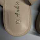 Ankis Black Nude White Gold Women Sandals Comfortable Walking Strappy Open Toe Sandals for Women Dressy Summer 1 Inch Low Block Heel Flat Adjustable Ankle Strap Shoes (9)