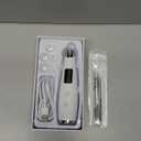 Blackhead Remover Pore Vacuum, Pore Cleaner for Face with 5 Attachments & 3 Suction Levels, USB Rechargeable Facial Blackhead Extractor Tool for Women & Men (Pearl White)