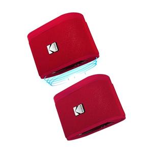 KODAK SOUNDBRIX Magnetic Splittable Bluetooth Speaker Portable Water Resistant Bold Sound 5H of Playtime Built in Battery Wireless Stereo Pairing Speaker Home Travel White Elephant Gifts for Adults