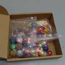 Huquary 270 Pcs Beads for Pens Rhinestone Bubblegum Beads Mixed Crystal Resin Sugar Chunky for Beadable Keychains DIY Craft Jewelry Making Supplies
