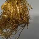 Labellezalady 8" Wide,36" Length Gold Glass Beaded Trim, Ribbon Tassel Fringe Trim for Crafts DIY Dress Clothes Decoration (Gold, Wide:8 in)