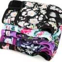 Washable Reusable Female Dog Diapers(5 Pack)Doggie Puppy & Doggy Dog Diaper, Period Panties in Heat Small (Flower)