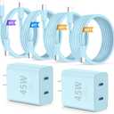 QZIIW iPhone 17 16 18 Pro Max Fast Charger,45W Dual Port USB C Fast Charger