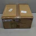 CALDION 12inch Flush Mount Ceiling Light, Close to Ceiling Light Fixtures, Brushed Nickel Finish with Handmade Seeded Smoky Art Glass Shade for Living Bedroom Room Hallway (BN Seeded Somky)