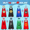 Roko Toys for 3-10 Year Old Boys, Superhero Capes for Kids Dress up Costumes Party Supplies Present Chistmas Gifts Stocking