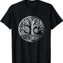 Tree Yggdrasil of Life Viking Norway Runes Symbol Norse Rune T-Shirt, XXL