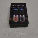 XinXu Gravity Electric Pepper and Salt Grinder Set, Adjustable Coarseness, Battery Powered with LED Light, One Hand Automatic Operation, Black -2 Pack