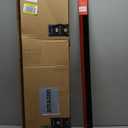 42 inch Door Draft Stopper Bottom Mice Seal Strip Metal Blocker, Aluminium Mouse Sweep 2" Height, Black