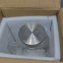 1 Gallon Square Glass Pitcher with Lid and Spout, Borosilicate Glass Carafe for Hot/Cold Drink, Water Pitchers with Handle for Fridge, Extra Large Jug for Iced Tea, Coffee, Juice, Beverage (Clear)