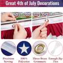 2 x 4Pack 3x6 Feet American Pleated Fan Flag for 4th of July, Decorations Patriotic Half Fan Bunting Flag Banners with Brass Grommets and Zip Ties for Outside
