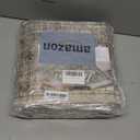 Washable 5x7 Area Rugs for Living Room, Boho Non-Slip Vintage Distress Rugs for Bedroom Dining Room Nursery Office, 0.3" Neutral Oriental Throw Thin Carpet with Cushioning Pad, Flaxen/Brown/Multi