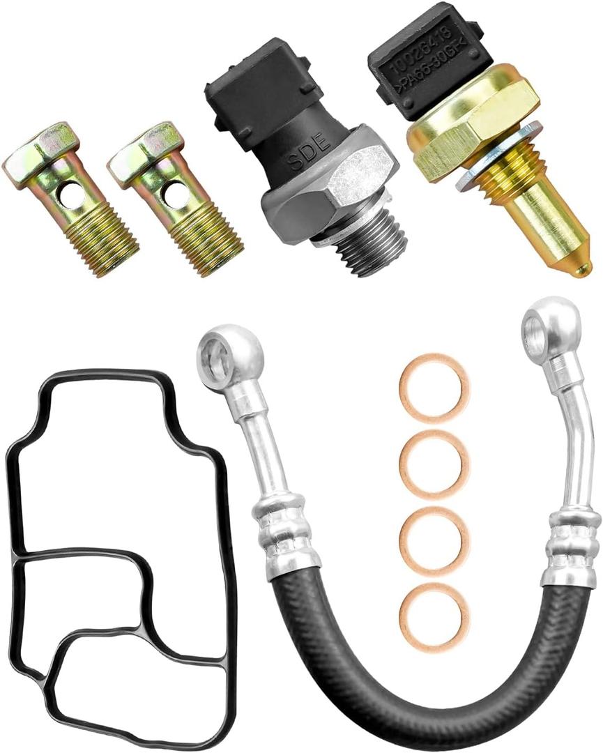 Engine Oil Filter Housing Gasket Kit Fit For BMW 325Ci 530i X5 Z3 E46 E39 E53 E85 Replace 11361705532 11421719855 12618611273 32416852469 13621433076, Engine Oil Filter Housing Sealing Kit