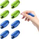 8 Pcs Migraine Relief Clip Acupressure Hand Pressure Point Clip Headache Pressure Point Tool for Relaxation(Green, Blue)