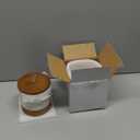 Ceramic Jar with Lid, Coffee Canisters with Airtight Lids Kitchen Food Storage Container for Spice Loose Leaf Tea, Small Decorative Jars for Countertop Coffee Bar Accessories - White 20 fl.oz