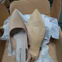 Greatonu Women's Kitten Heels Pointed Toe Slingback Dress Pumps Shoes, Size 10
