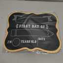 PETCEE First & Last Day of School Chalkboard - 9.5" x 12" Back to School Board Sign Reusable 1st Day of Preschool Kindergarten Photo Props Gifts for Kids Girls Boys