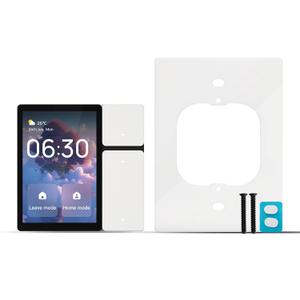 TONGOU DIY WiFi Smart Switch, 3-Switch Smart Home Control Panel Mini, 3.5 inch with LCD Touchscreen and Sigmesh, IR Remote Control, Tuya/Smart Life App, Partition Control, FCC Certificated, ETL Listed