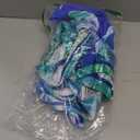 GRACE KARIN Girls Swimsuit Tankini Set Rash Guard Long Sleeve Swimsuit 4 Piece Bathing Suit Swimwear (10-12 Years, Royal Blue Coconut Tree)