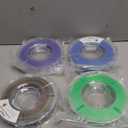 AMOLEN Glow in The Dark Multicolor Fast Change 3D Printer Filament 1.75mm, 5 Meter Green, Blue and Blue Purple Bundle, 1.75mm PLA Filament, 3D Glitter Printing Filament 200g X 4 Pack