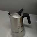 Bialetti Moon Exclusive Induction Stainless Steel Moka Pot, Stovetop Espresso Maker, Italian Coffee Maker, 4 Espresso Shots, (5.7 Oz - 170 ml), Compatible with All Stovetops, Silver