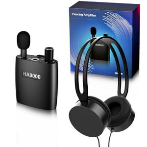 Personal Sound Amplifier PSAP the Latest Gen Model HA9000, Rechargeable Hearing Aid Device Hearing Amplifier with Headphones, Detachable Microphone, Type-C Charging for Seniors, Adults, Elderly Personal Sound Amplifier PSAP the Latest Gen Model HA9000, Rechargeable Hearing Aid Device Hearing Amplifier with Headphones, Detachable Microphone, Type-C Charging for Seniors, Adults, Elderly