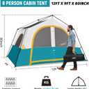 HIKERGARDEN 6-8 Person Tent for Camping Family Outdoor Cabin Tent