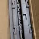 Upgrade 48 Gallon Package Delivery Box for Outside with Sticker Sign, Large Resin Outdoor Package Drop Box For Porch, Outdoor Storage Box with Lockable Secure (Grey)