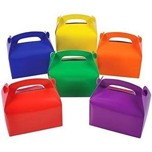 Amazon.com: Adorox Cardboard Bright Colors Treat Boxes Favors Children Birthday Party Event Goody Bags (Assorted (12 Treat Boxes)) : Home & Kitchen