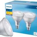 PHILIPS PAR 38 E26 (Medium) LED Floodlight Bulb Bright White 90 Watt Equivalence 2 pk