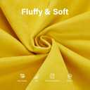 fond + found Large Bean Bag Chair 3FT Big BeanBag Adult Chair with Filler | Memory Foam,Washable Cover,Velvet Fabric,Side Pocket,Lightweight,Dorm Room Adults Bean Bag Chairs Living Room | Mustard 3FT
