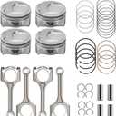 DanVard 2.0L Piston & Rings Connecting Rod kit Replacement for Hyundai Tucson Elantra GT for Kia Soul Forte Forte5 2.0 23510-2E001 23041-2E210 23040-2E200 23510-2E410 23510-2E400
