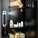 23.6" Tall Biometric Wall Safe Between 16" Studs | 33% Larger Capacity