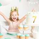 10 PCS Acrylic Side Insert Cake Topper Gold 0 to 9 Numbers Cake Decor for Weddings Birthday Parties Decoration Supplies