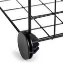 Amazon Basics 6-Cube Wire Grid Stackable Storage Organizer, Metal Shelving Unit, No-Tool Assembly, 26"W x 38"H x 12.6"D, Black