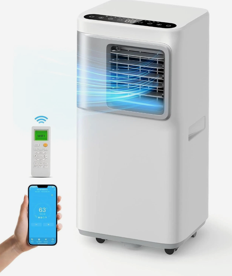 Portable Air Conditioners 16,000 Btu AC Unit 5 in 1 Wifi Smart Air Conditioner with APP, Fan & Dehumidifier, Remote, 24H, Window Kits Included Cooling for Large Room Indoor