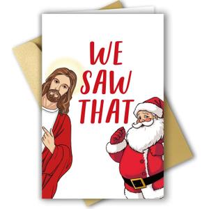 3 x Funny Christmas Card for Him Her, Sassy Christmas Card&Gift for Bestie BFF Best Friend Brother Sister Family Coworker, Happy Holidays Cards for Women Men (#8)