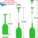 Telescoping Boat Paddle Collapsible Oar for Boat 21'' - 42'', Collapsible Paddle for Boat Kayaking Rafting Jet Ski Canoe Outdoor Kayak Water Sports and Safety Boat Accessories 2 Pack, Medium