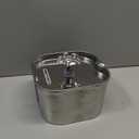 SARPAWS Cat Water Fountain Stainless Steel74oz/2.2L Water Fountains for Cats Indoor, Cat Fountains for Drinking, Ultra-Quiet, Water Level Window, Pet Water Fountain - 2 Filters + 2 Sponges