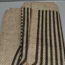 Lahome Modern Rainbow Easy Jute 3x5 Patio Rug, Washable Rugs for Entryway Farmhouse Non Slip Indoor Door Mat, Contemporary Throw Carpet for Entry Mudroom Porch Decor (Nature/Bi-color Rainbow)