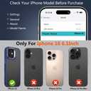 Magnetic for iPhone 16 Case Carbon Fiber Skin SensationCompatible with magsafeMetal Lens Kickstand Dropproof Sturdy Carbon Fiber PatternWireless Charging Case for iPhone 16 Blue