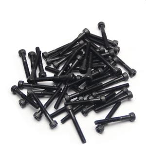 Jutagoss 3Pcs M5 x 130mm Hex Socket Head Cap Screws Bolts, 12.9 Grade Carbon Steel Hexagon Socket Head Screw, Allen Socket Hex Drive, Partially Thread, Black Oxide Screws