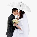 10 Pack Clear Wedding Umbrellas Auto Open Windproof Transparent Large Clear Bubble Stick Umbrella Bulk with J Hook Handle for Outdoor Bride Groom Ceremony Adults Kids Rain