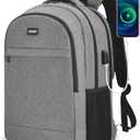 TANTOMI 17 Inch Travel Laptop Backpack for Men Women, Business Laptop Backpack with Anti Theft & USB Charging Port, Water Resistant Durable School Computer Backpack for Travel, Work, Daily Carry