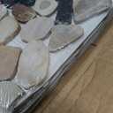 Pebble Tiles for Shower Floor, Sliced Mix River Rock, 12x12 Inch
