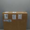 4 Light 18" Off White Fabric Black Farmhouse Semi Flush Mount Light