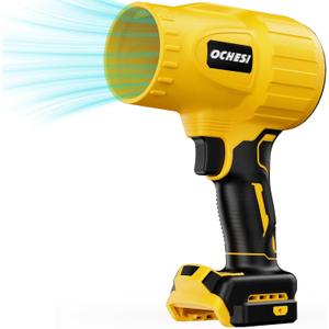 Electric Cordless Leaf Blower Dust Blower for Dewalt 20V Max Battery, High-Speed Motor Handheld Jet Fan Air Blower for Patio Cleaning, Lawn Care, Blowing Leaves and Dust (No Battery/Charger)