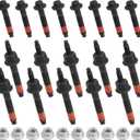 5.7 Exhaust Manifold Bolts & Nuts Compatible with Chrysler 300,Aspen/Dodge Ram 1500 2500 3500 Durango Charger/Jeep Grand Cherokee Commander Replace# 03309 6505316AA, 6507746AA (Left & Right)