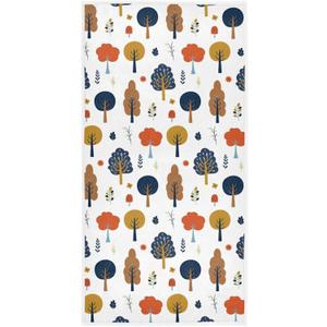 2 x Pfrewn Cute Autumn Forest Trees Leaves Hand Towels for Bathroom Fall Autumn Harvest Rustic Kitchen Dish Hanging Towels Multipurpose for Bath Shower Guest Towel Thanksgiving Decorations 16x30 in