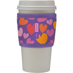 Sok It HotSok Coffee & Tea Reusable Insulated Neoprene Cup Sleeve (Hearty Hues), Pack of 2 