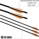 20 22 Inch Crossbow Bolts and Crossbow Broadheads Set Carbon Crossbow Arrows for Hunting and Outdoor Practice, 12pcs Arrows 12pcs Broadheads(24 Pack)